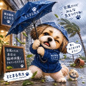 横浜整体ととのうが紹介する台風や雨の日に体調が崩れる理由と対策について